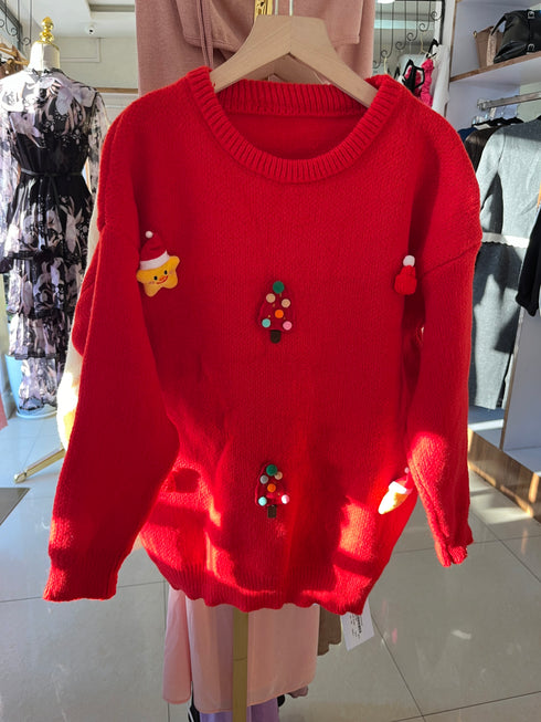 Women Winter Round Neck Pullover